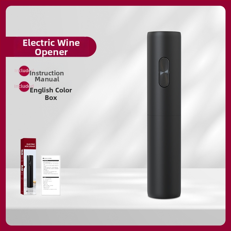 Baterinis elektrinis vyno butelių atidarytuvas, automatinis nešiojamas vyno vyno butelių atidarytuvas, paprasta dovanų dėžutės pakuotė