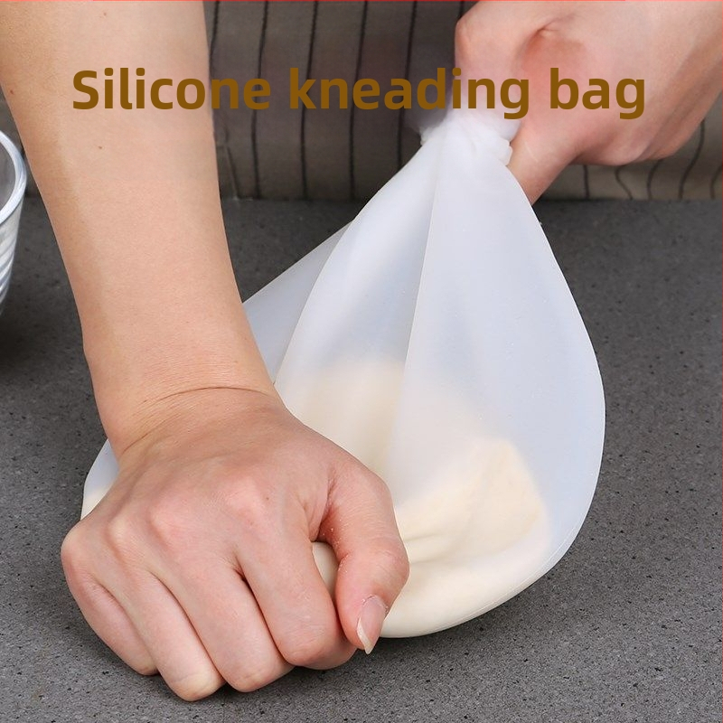 Силиконова торбичка за месене на тесто и торбичка за юфка, торбичка за месене на живи юфка, торбичка за юфка, месене на артефактни силиконови домакински незалепващи, удебелени, хранителни
