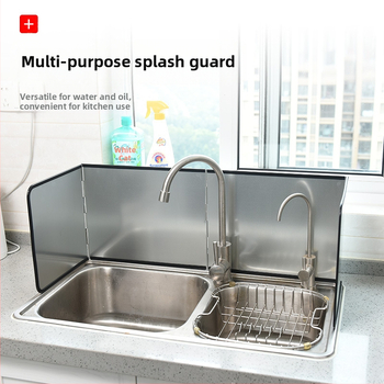 Dujinės viryklės cinkuotos alyvos barjeras, sulankstoma šilumos izoliacinė plokštė, virtuvės kepimo aliejaus barjeras, buitinės viryklės alyvos purslų barjeras