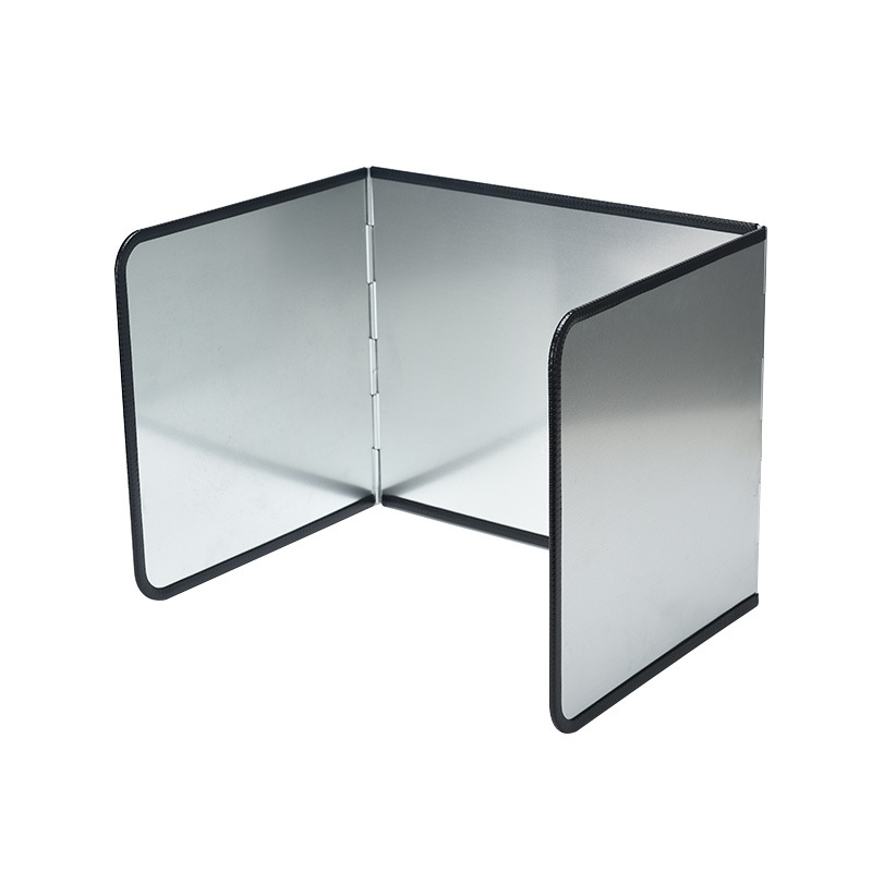 Dujinės viryklės cinkuotos alyvos barjeras, sulankstoma šilumos izoliacinė plokštė, virtuvės kepimo aliejaus barjeras, buitinės viryklės alyvos purslų barjeras