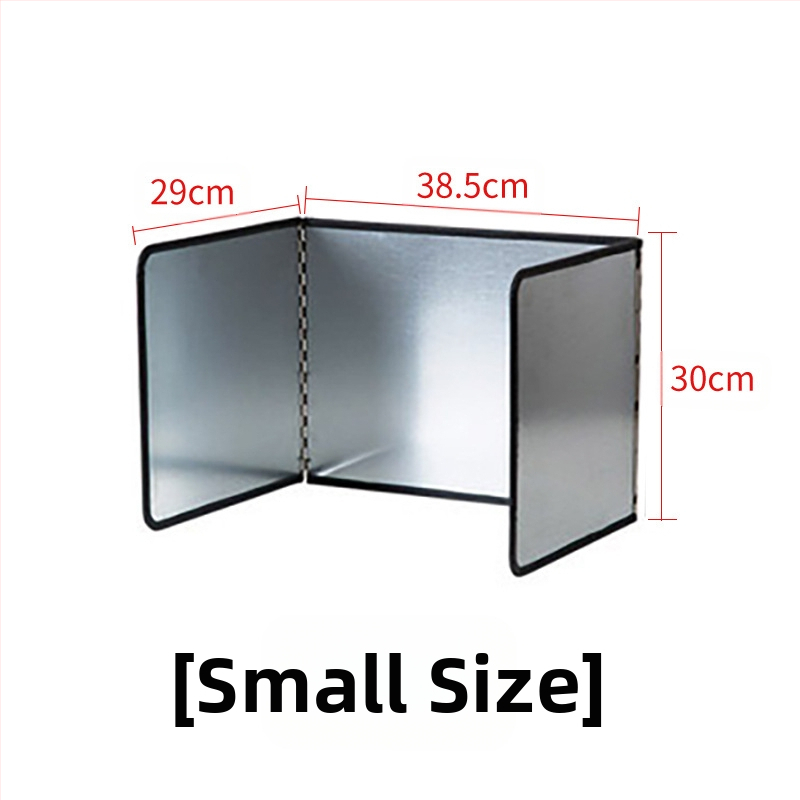 Dujinės viryklės cinkuotos alyvos barjeras, sulankstoma šilumos izoliacinė plokštė, virtuvės kepimo aliejaus barjeras, buitinės viryklės alyvos purslų barjeras