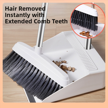 ✅ Σετ σκούπας και φαρασιού σε συνδυασμό με μαλακές τρίχες για μπάνιο, κουζίνα και οικιακή σκούπα καθαρισμού