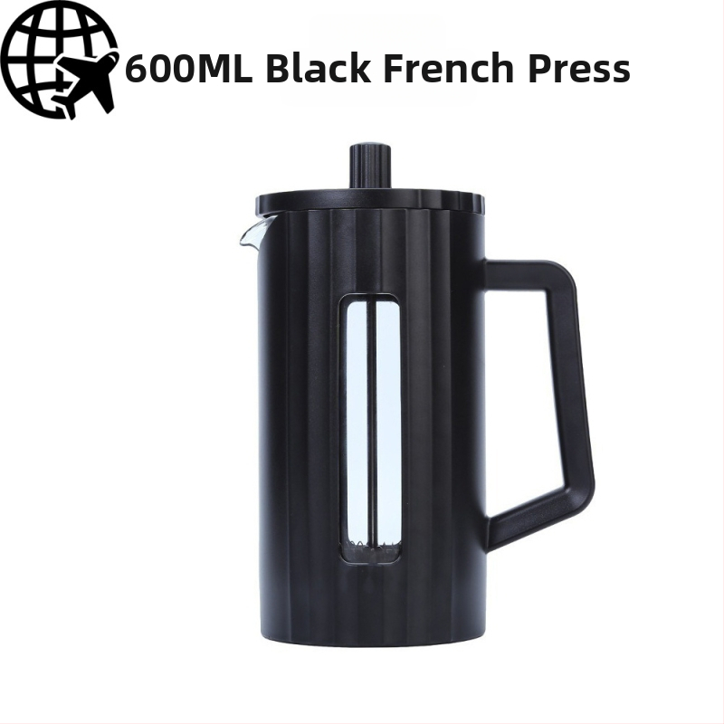 Piiriülene lihtne kõrge boorsilikaatklaasist majapidamiskohvitass Prantsuse kohvi jagamispott Käsipruulimispott Kohvikann Prantsuse presspott