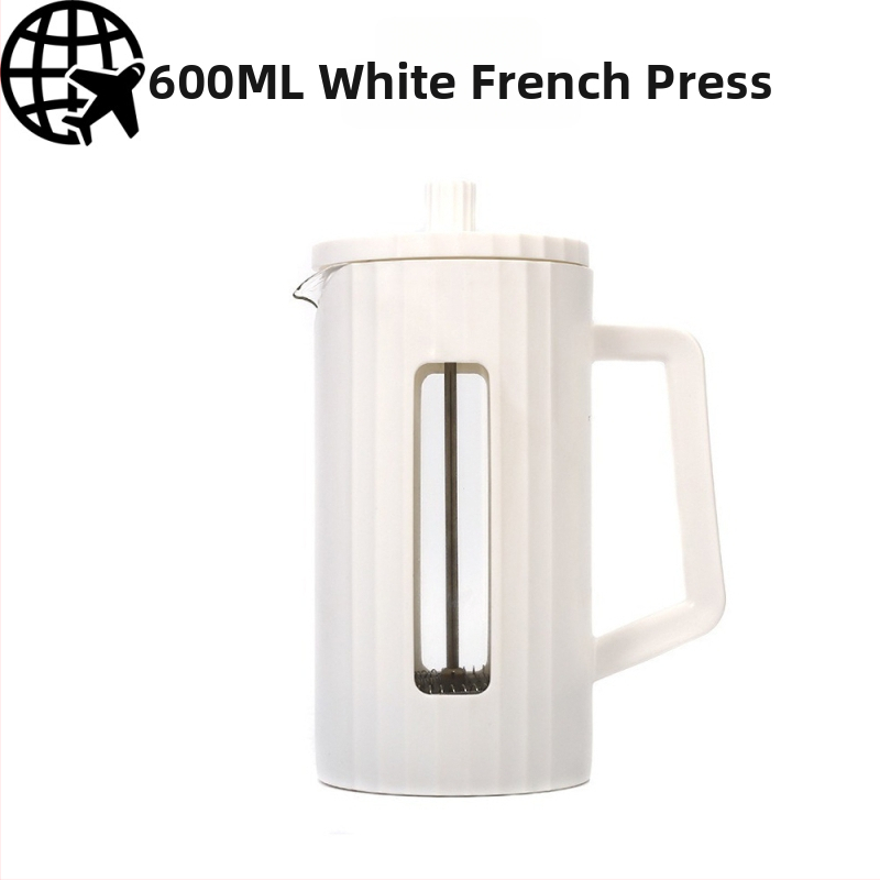 Piiriülene lihtne kõrge boorsilikaatklaasist majapidamiskohvitass Prantsuse kohvi jagamispott Käsipruulimispott Kohvikann Prantsuse presspott