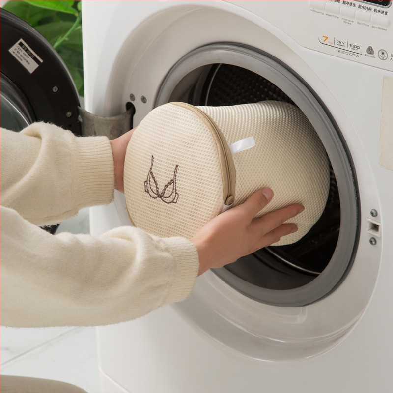 Сандвич бродирана торба за пране, удебелена двуслойна торба за пране на сутиен, костюм за машинно пране, специална мрежеста торба против деформация