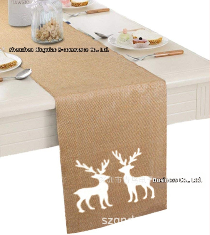 3 alergătoare de masă din in, comerț exterior, alergătoare de masă din dantelă, material pentru masă, producător de articole pentru decorațiuni de nuntă și petreceri de Crăciun