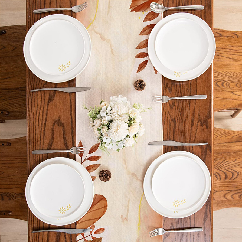 Amazon Nou Digital Printing Toamnă Față de masă Creative Living Room Sufragerie Decorativă Atmosferă Tabelă Runner En-gros