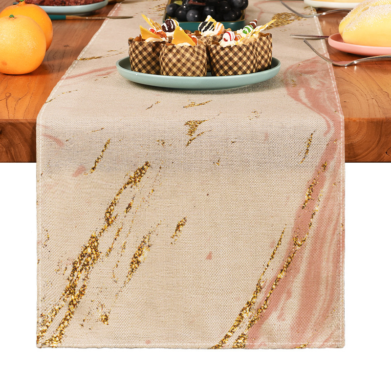 Digitális nyomtatású etnikai stílusú vintage asztali futó ágyvégi futó alátét modern egyszerű vastagított poliészter pamut terítő huzat