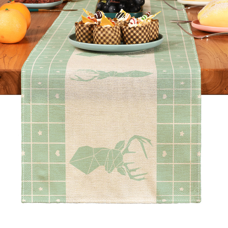 Digitális nyomtatású etnikai stílusú vintage asztali futó ágyvégi futó alátét modern egyszerű vastagított poliészter pamut terítő huzat