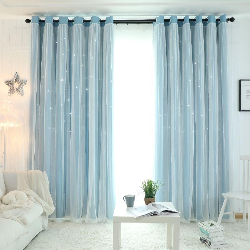 Κουρτίνα υπνοδωματίου σε στυλ πριγκίπισσας, πλήρες σκίαση, ίντερνετ, κόκκινο ύφασμα, ενσωματωμένο διπλό ροζ, καρδιά για κορίτσια, παιδικό δωμάτιο, νέο στυλ