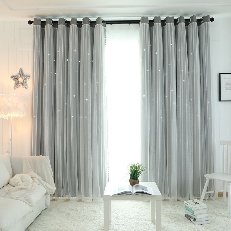 Κουρτίνα υπνοδωματίου σε στυλ πριγκίπισσας, πλήρες σκίαση, ίντερνετ, κόκκινο ύφασμα, ενσωματωμένο διπλό ροζ, καρδιά για κορίτσια, παιδικό δωμάτιο, νέο στυλ