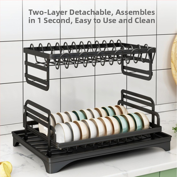 Stalak za odlaganje kuhinjskog sudopera, višenamjenski stalak za sušenje, stalak za posuđe, stalak za sudoper, stalak za posuđe na radnoj površini