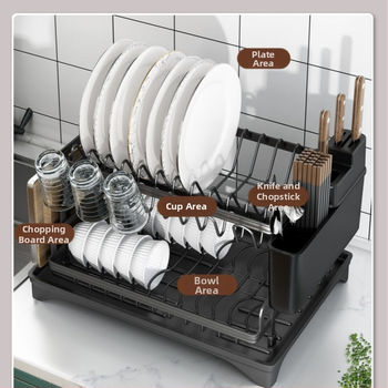 Stalak za odlaganje kuhinjskog sudopera, višenamjenski stalak za sušenje, stalak za posuđe, stalak za sudoper, stalak za posuđe na radnoj površini
