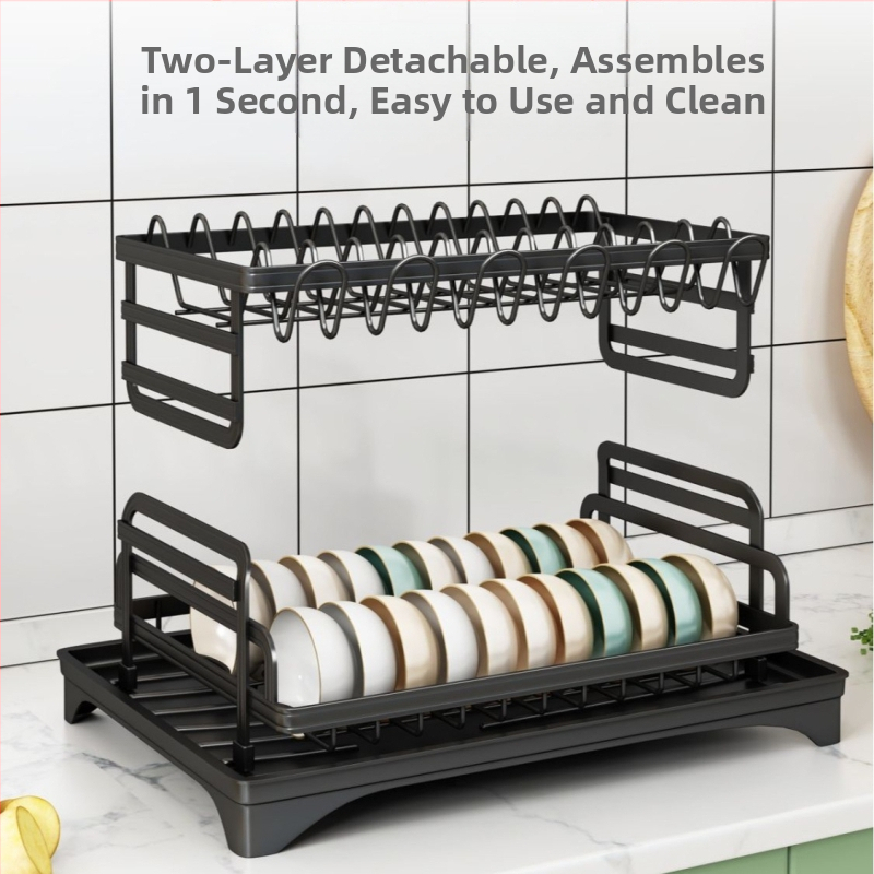 Многофункционална стойка за сушене на кухненска мивка, стойка за съдове, стойка за мивка, стойка за съдове за плот