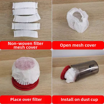 [50] putekļsūcēja vienreizējās lietošanas filtra šifrēšana neausta putekļsūcēja attīrīšanas sieta komplekts filtrs sadzīves tehnikas piederumi