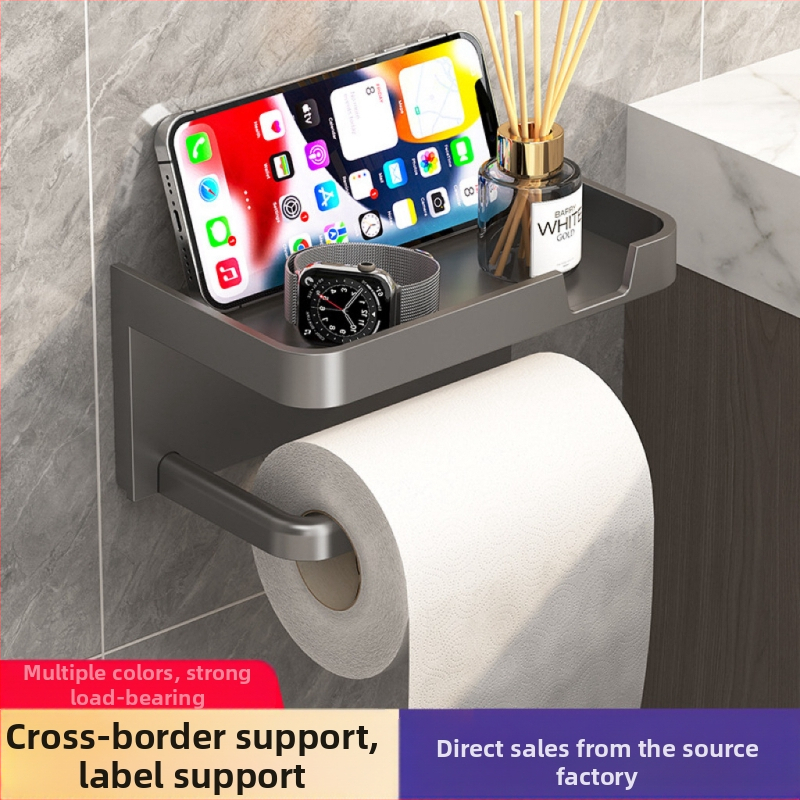 Държач за тоалетна хартия без перфоратор, държач за хартия за стена, стойка за съхранение на кърпи за тоалетна хартия, държач за ролка хартия, кутия за тоалетна хартия