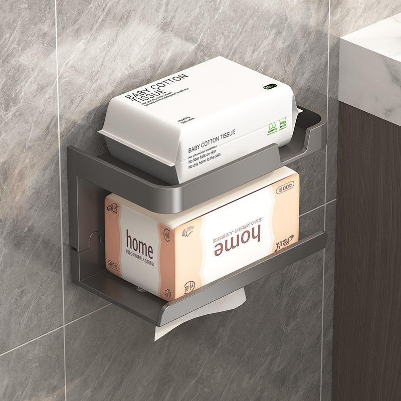 Tualetinio popieriaus laikiklis be perforatoriaus, sieninis rankšluosčių laikymo stovas, ritininio popieriaus laikiklis, tualetinio popieriaus dėžutė