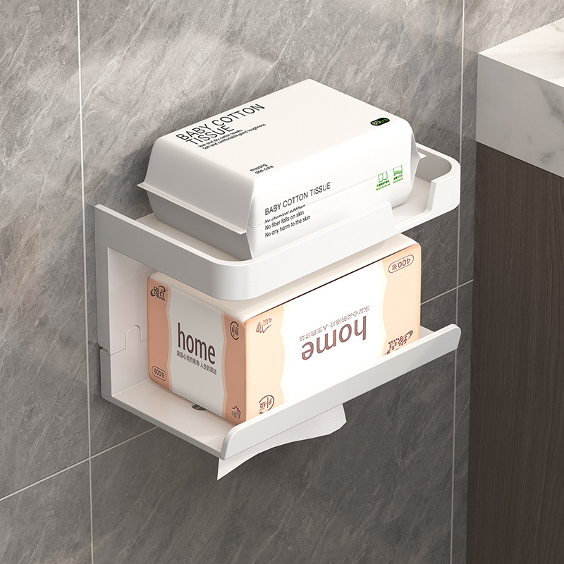 Tualetinio popieriaus laikiklis be perforatoriaus, sieninis rankšluosčių laikymo stovas, ritininio popieriaus laikiklis, tualetinio popieriaus dėžutė
