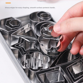 Καλούπι μπισκότων από ανοξείδωτο ατσάλι, σετ 30 τεμαχίων, Love, πεντάκτινο αστέρι, σταγόνα νερού, μπισκότα, πτυσσόμενα, ζάχαρη, καλούπι κοπής φρούτων, ψήσιμο, οικιακό εργοστάσιο