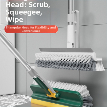 Τρίψιμο ραφών δαπέδου πέντε σε ένα Τρίψιμο δαπέδου Πλύσιμο τοίχων μπάνιου Καθαρισμός πλακιδίων Τουαλέτα με μακριά λαβή Χωρίς νεκρές γωνίες Δάπεδο μπάνιου