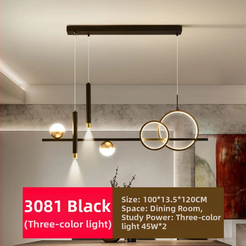 Uus täisspektriga silmakaitsega LED-restorani lühtri söögitoa tuled moodne internet populaarne loominguline pikk baarilühtri