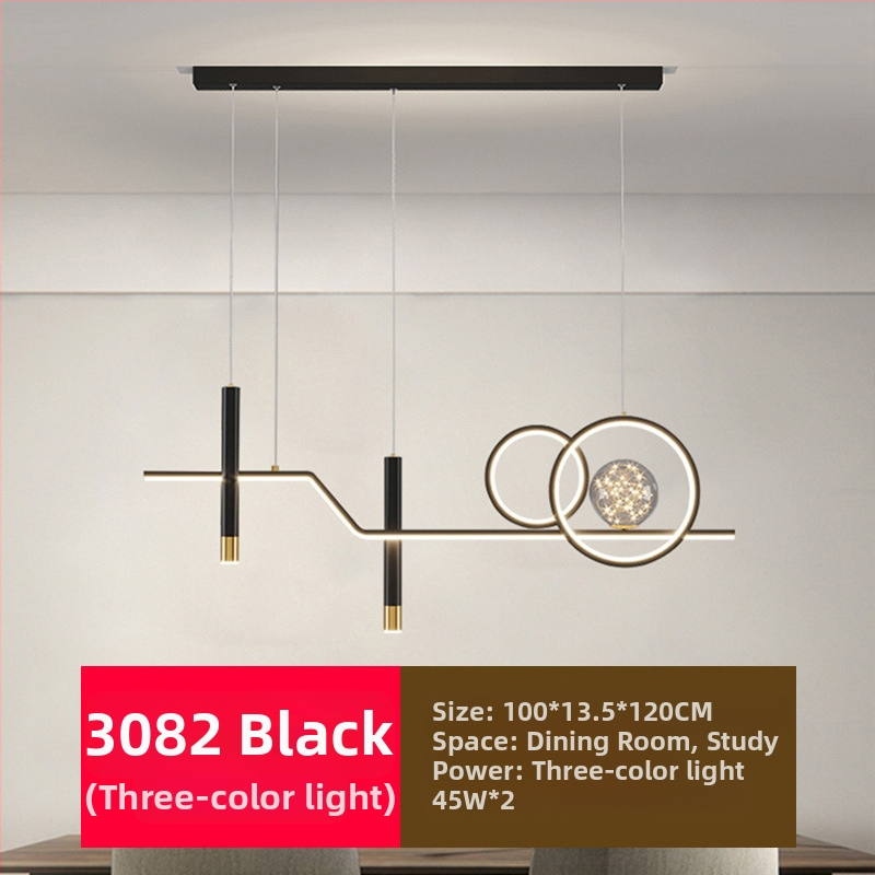 Uus täisspektriga silmakaitsega LED-restorani lühtri söögitoa tuled moodne internet populaarne loominguline pikk baarilühtri