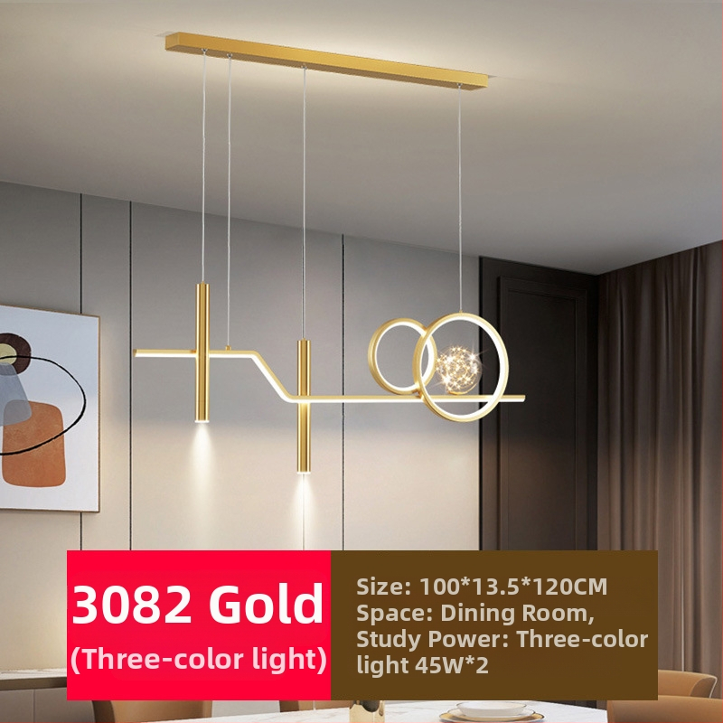 Uus täisspektriga silmakaitsega LED-restorani lühtri söögitoa tuled moodne internet populaarne loominguline pikk baarilühtri