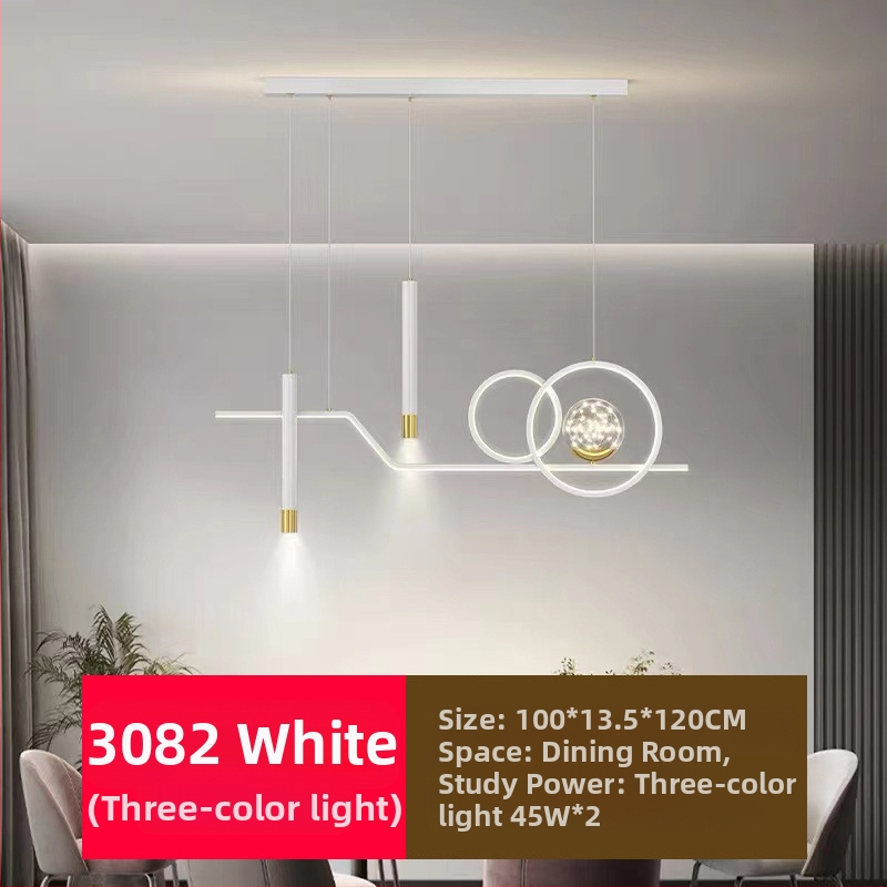 Uus täisspektriga silmakaitsega LED-restorani lühtri söögitoa tuled moodne internet populaarne loominguline pikk baarilühtri