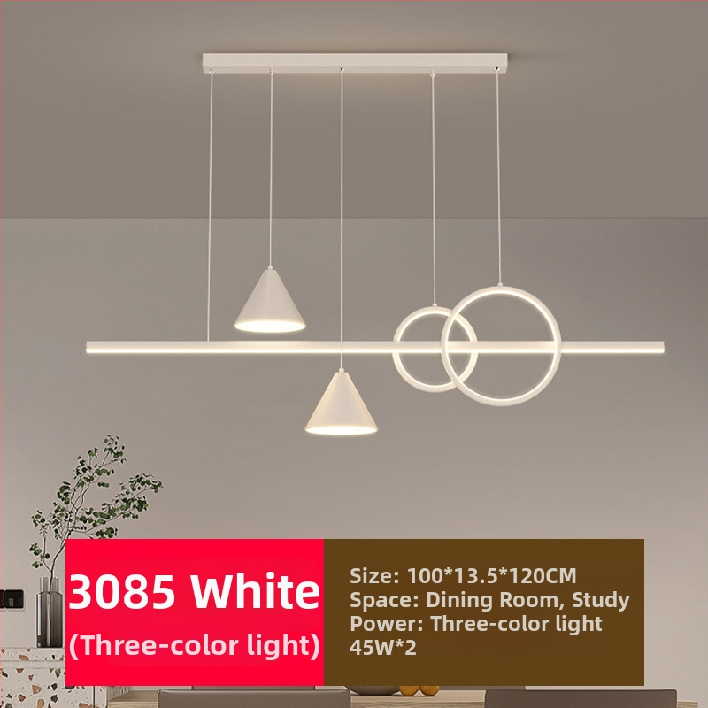 Uus täisspektriga silmakaitsega LED-restorani lühtri söögitoa tuled moodne internet populaarne loominguline pikk baarilühtri