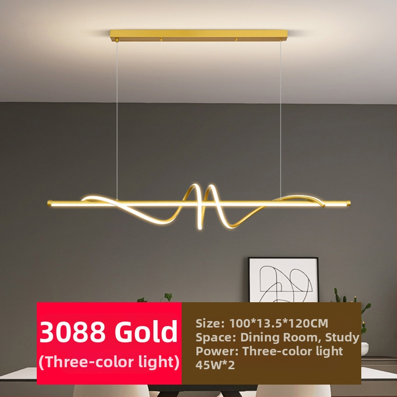 Uus täisspektriga silmakaitsega LED-restorani lühtri söögitoa tuled moodne internet populaarne loominguline pikk baarilühtri