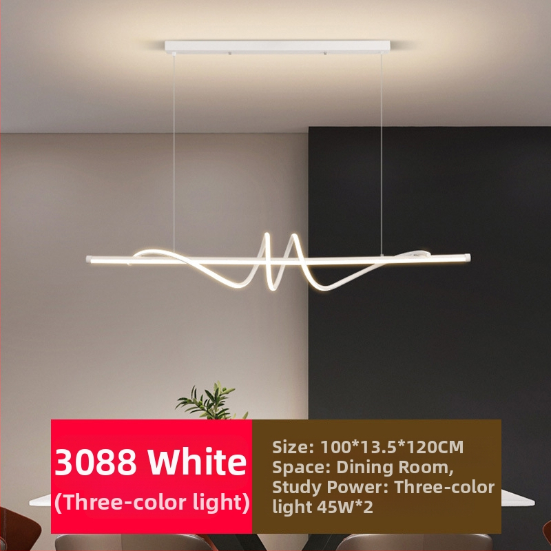 Uus täisspektriga silmakaitsega LED-restorani lühtri söögitoa tuled moodne internet populaarne loominguline pikk baarilühtri