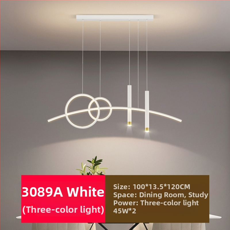 Uus täisspektriga silmakaitsega LED-restorani lühtri söögitoa tuled moodne internet populaarne loominguline pikk baarilühtri