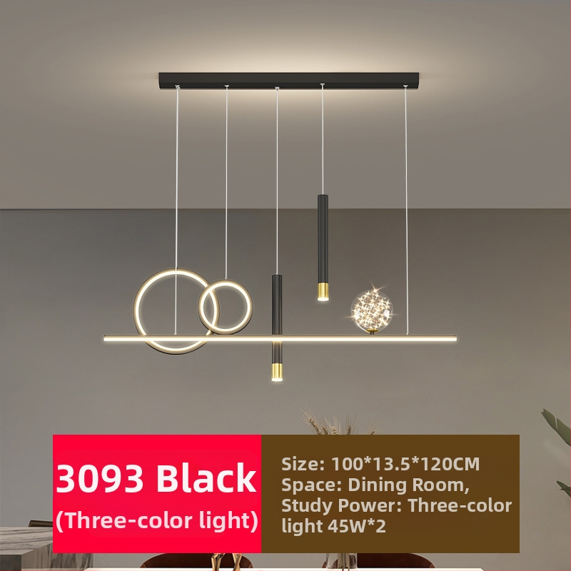 Uus täisspektriga silmakaitsega LED-restorani lühtri söögitoa tuled moodne internet populaarne loominguline pikk baarilühtri