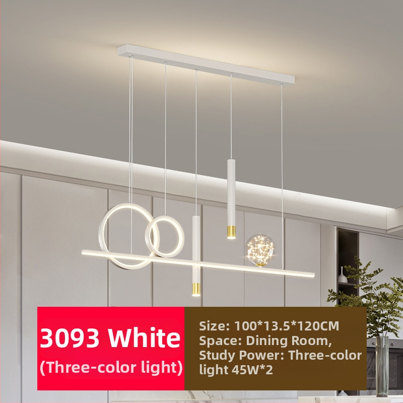 Uus täisspektriga silmakaitsega LED-restorani lühtri söögitoa tuled moodne internet populaarne loominguline pikk baarilühtri