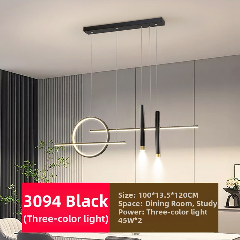 Uus täisspektriga silmakaitsega LED-restorani lühtri söögitoa tuled moodne internet populaarne loominguline pikk baarilühtri