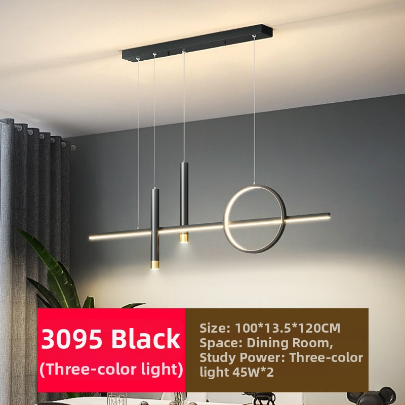 Uus täisspektriga silmakaitsega LED-restorani lühtri söögitoa tuled moodne internet populaarne loominguline pikk baarilühtri