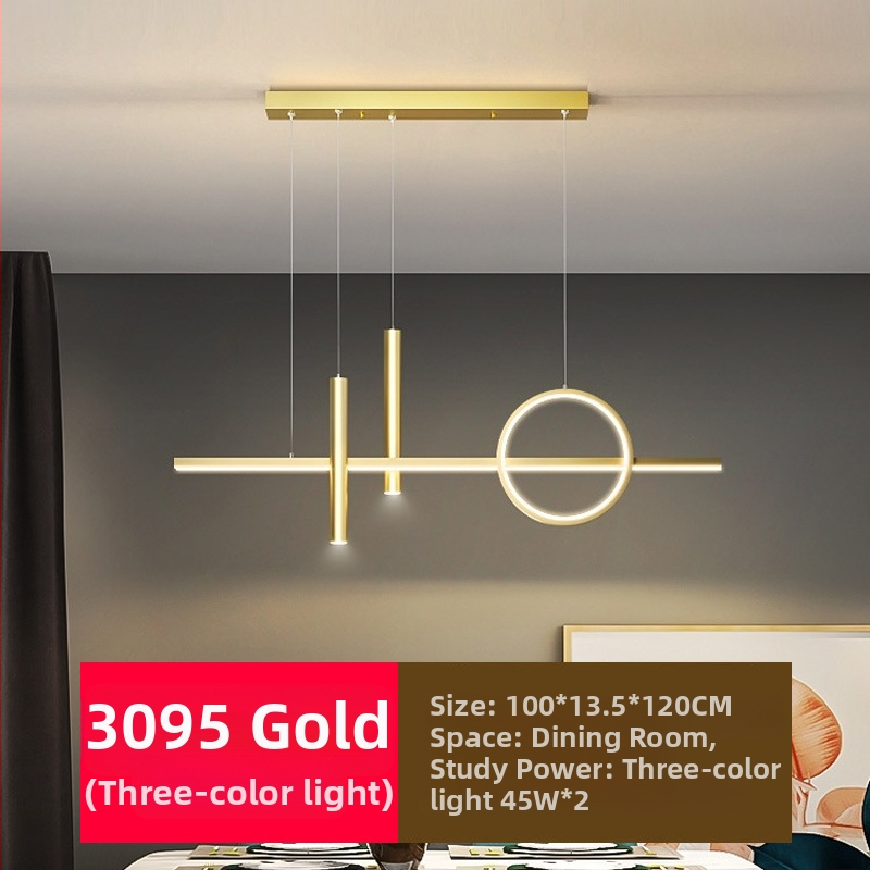 Uus täisspektriga silmakaitsega LED-restorani lühtri söögitoa tuled moodne internet populaarne loominguline pikk baarilühtri