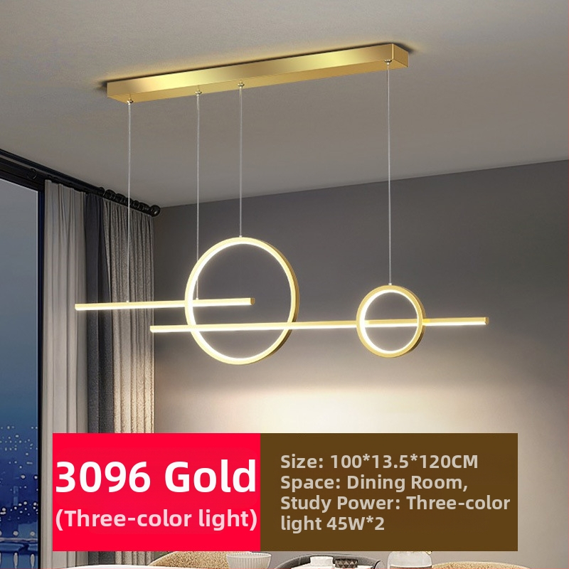 Uus täisspektriga silmakaitsega LED-restorani lühtri söögitoa tuled moodne internet populaarne loominguline pikk baarilühtri