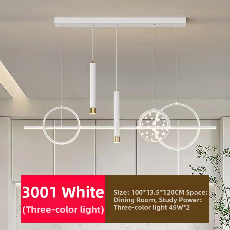 Uus täisspektriga silmakaitsega LED-restorani lühtri söögitoa tuled moodne internet populaarne loominguline pikk baarilühtri