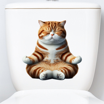 Isikupärastatud vannitoa veekindlad isekleepuvad kleebised kaunistavad dekoratiivseid tualette, naljakaid kleebiseid, armsaid koomiksikleebiseid