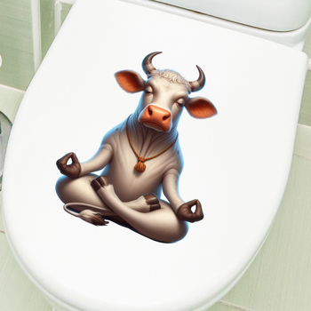 Isikupärastatud vannitoa veekindlad isekleepuvad kleebised kaunistavad dekoratiivseid tualette, naljakaid kleebiseid, armsaid koomiksikleebiseid