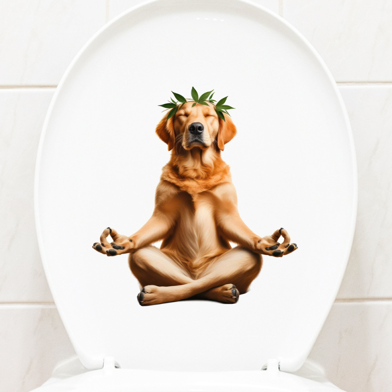 Isikupärastatud vannitoa veekindlad isekleepuvad kleebised kaunistavad dekoratiivseid tualette, naljakaid kleebiseid, armsaid koomiksikleebiseid