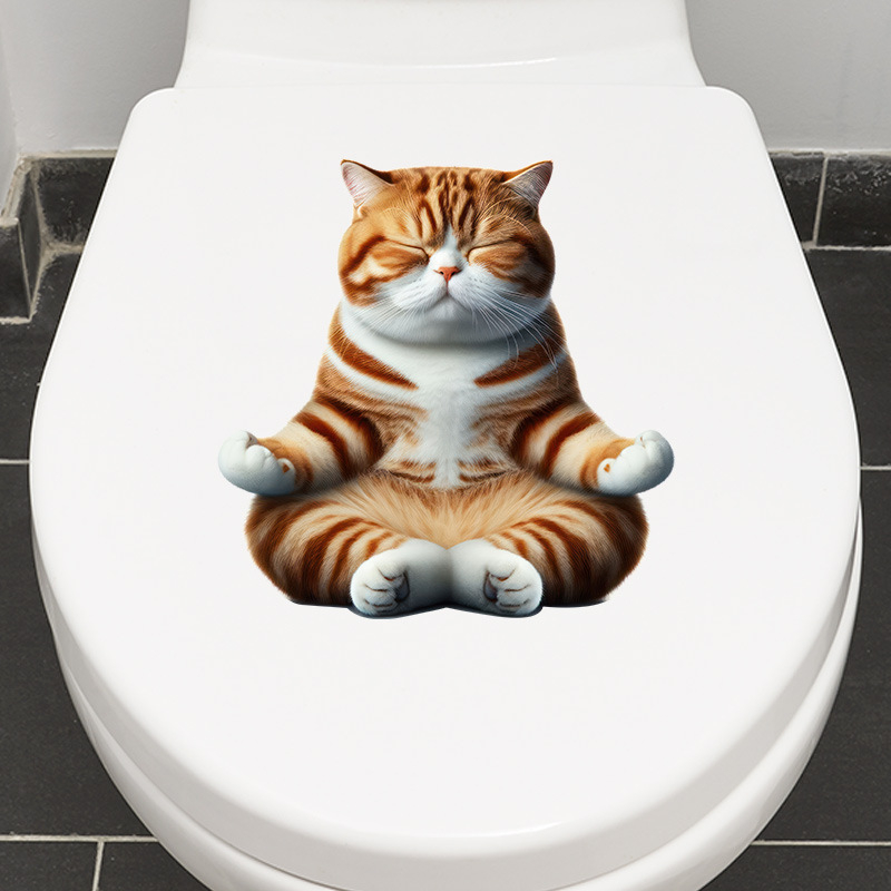 Isikupärastatud vannitoa veekindlad isekleepuvad kleebised kaunistavad dekoratiivseid tualette, naljakaid kleebiseid, armsaid koomiksikleebiseid