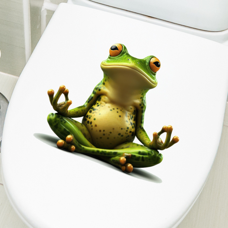 Isikupärastatud vannitoa veekindlad isekleepuvad kleebised kaunistavad dekoratiivseid tualette, naljakaid kleebiseid, armsaid koomiksikleebiseid