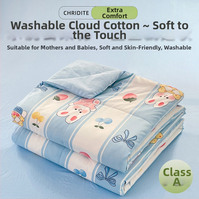 Tehase otsene 2024. aasta uus A-klassi pestud pilvepuuvillast suvine uba suvine jahe konditsioneeriga tekk lastele õpilaste voodipesu