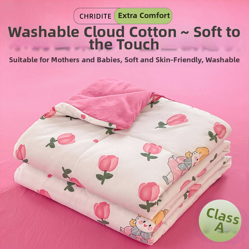 Tehase otsene 2024. aasta uus A-klassi pestud pilvepuuvillast suvine uba suvine jahe konditsioneeriga tekk lastele õpilaste voodipesu