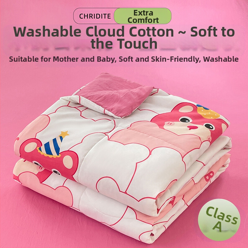 Tehase otsene 2024. aasta uus A-klassi pestud pilvepuuvillast suvine uba suvine jahe konditsioneeriga tekk lastele õpilaste voodipesu