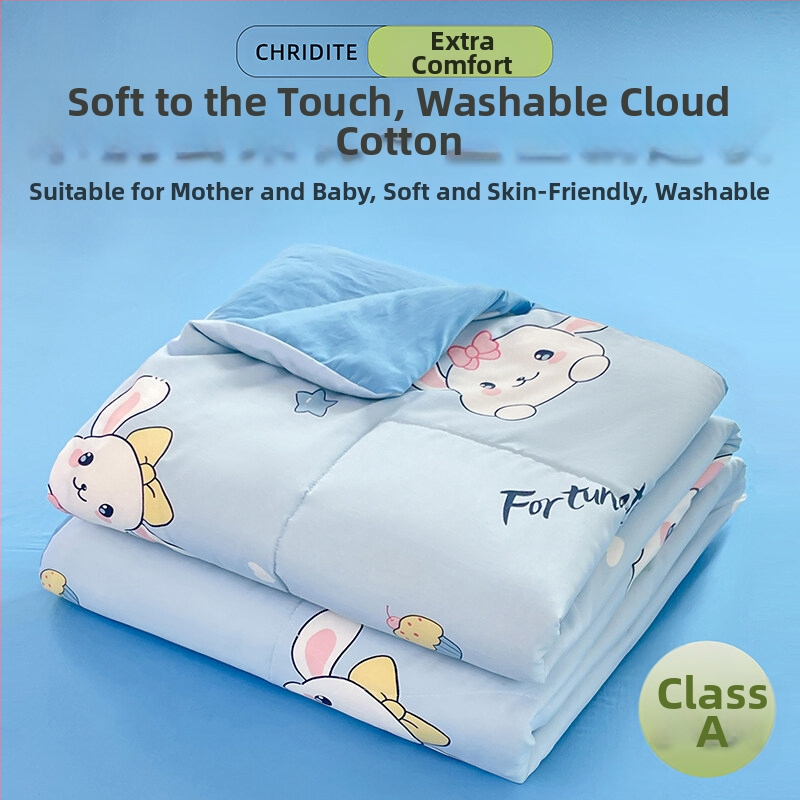 Tehase otsene 2024. aasta uus A-klassi pestud pilvepuuvillast suvine uba suvine jahe konditsioneeriga tekk lastele õpilaste voodipesu