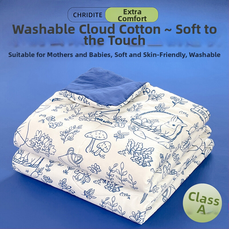 Tehase otsene 2024. aasta uus A-klassi pestud pilvepuuvillast suvine uba suvine jahe konditsioneeriga tekk lastele õpilaste voodipesu