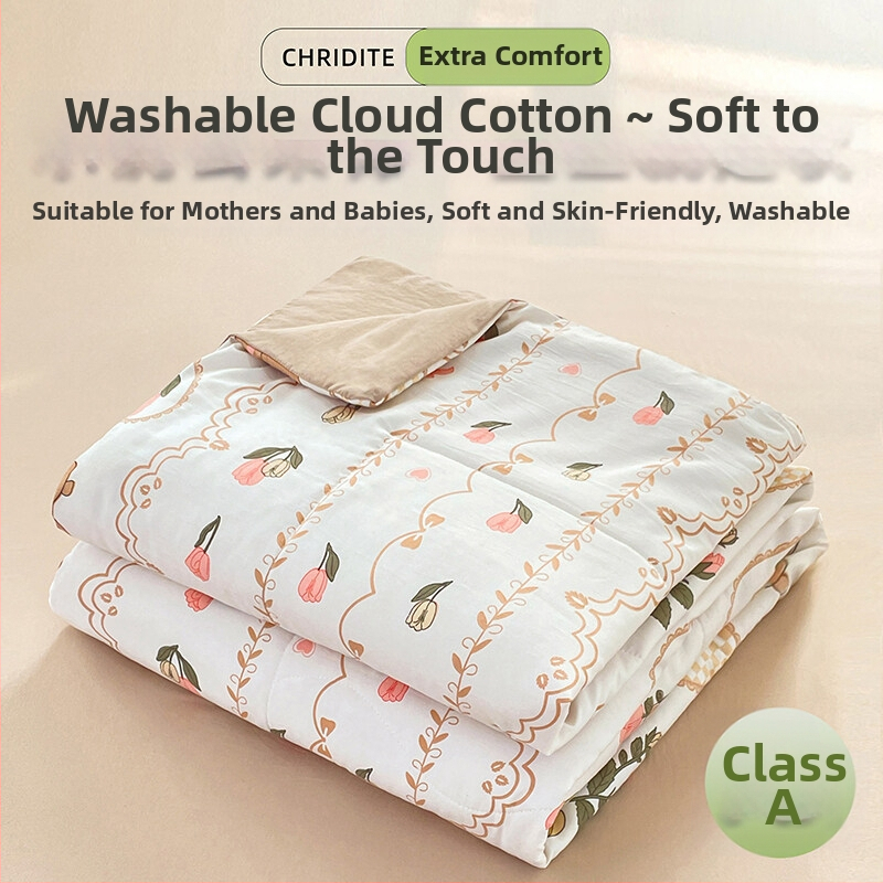 Tehase otsene 2024. aasta uus A-klassi pestud pilvepuuvillast suvine uba suvine jahe konditsioneeriga tekk lastele õpilaste voodipesu